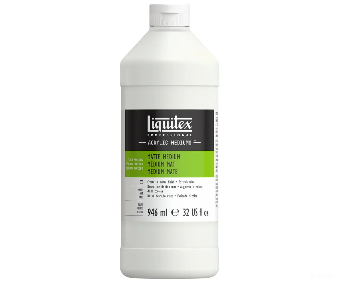 Liquitex 5132 Professional Matte Medium 946ml (32oz) - Glues & Adhesives