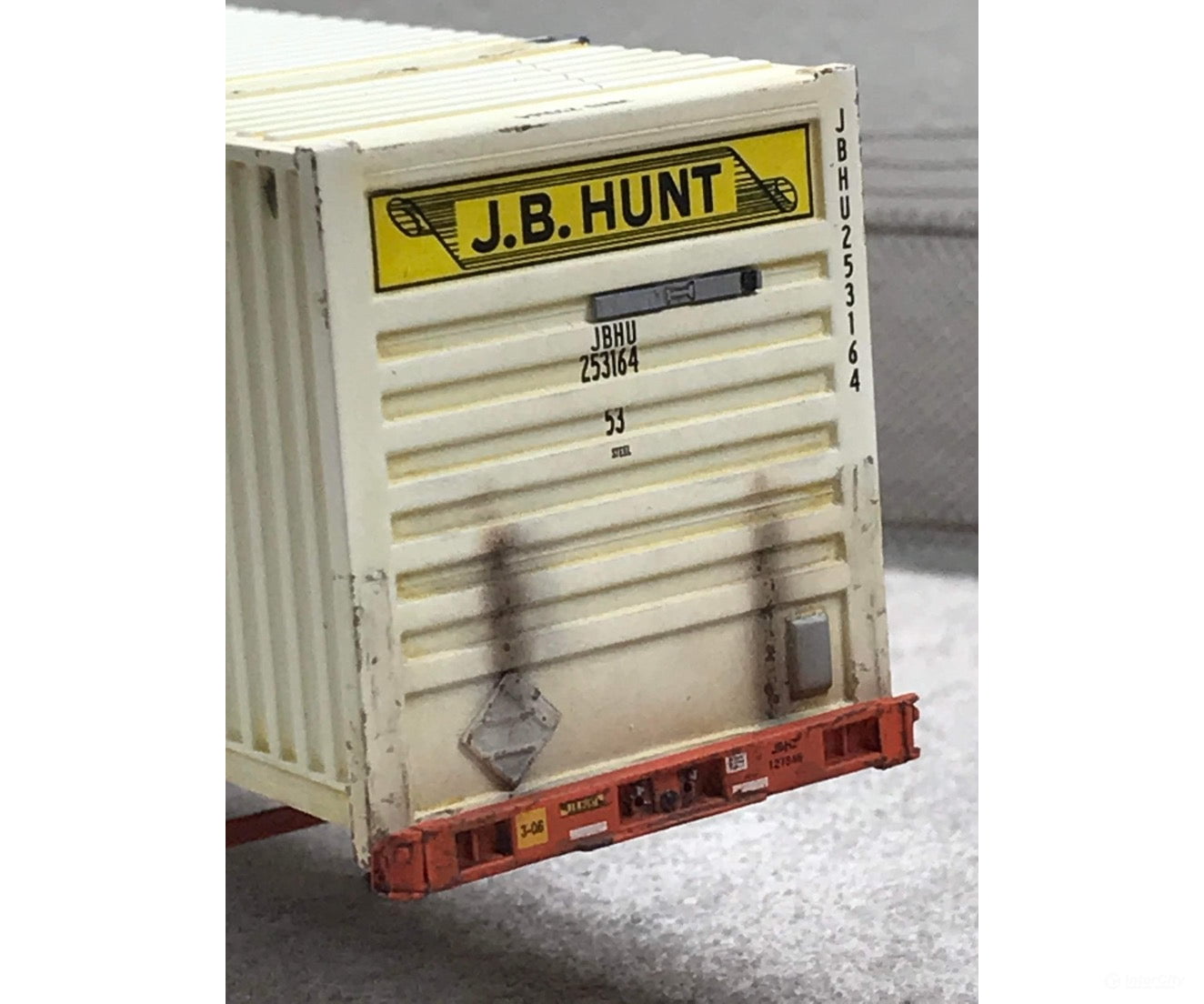 Mac Rail Mac-1101 Ho Intermodal Box Gps ’Jbhu Stick’ (12 Pk) Detailing Parts
