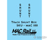 Mac Rail Mac-200 Ho Trackside Shunt Box (4 Pack) Detailing Parts