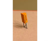 Mac Rail Mac-201 Ho Trackside Shunt Box (4 Pack - Orange) Detailing Parts