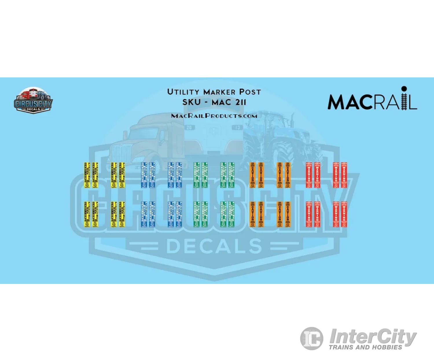 Macrail Mac-211 Utility Maker Posts (12 Pack) Detailing Parts