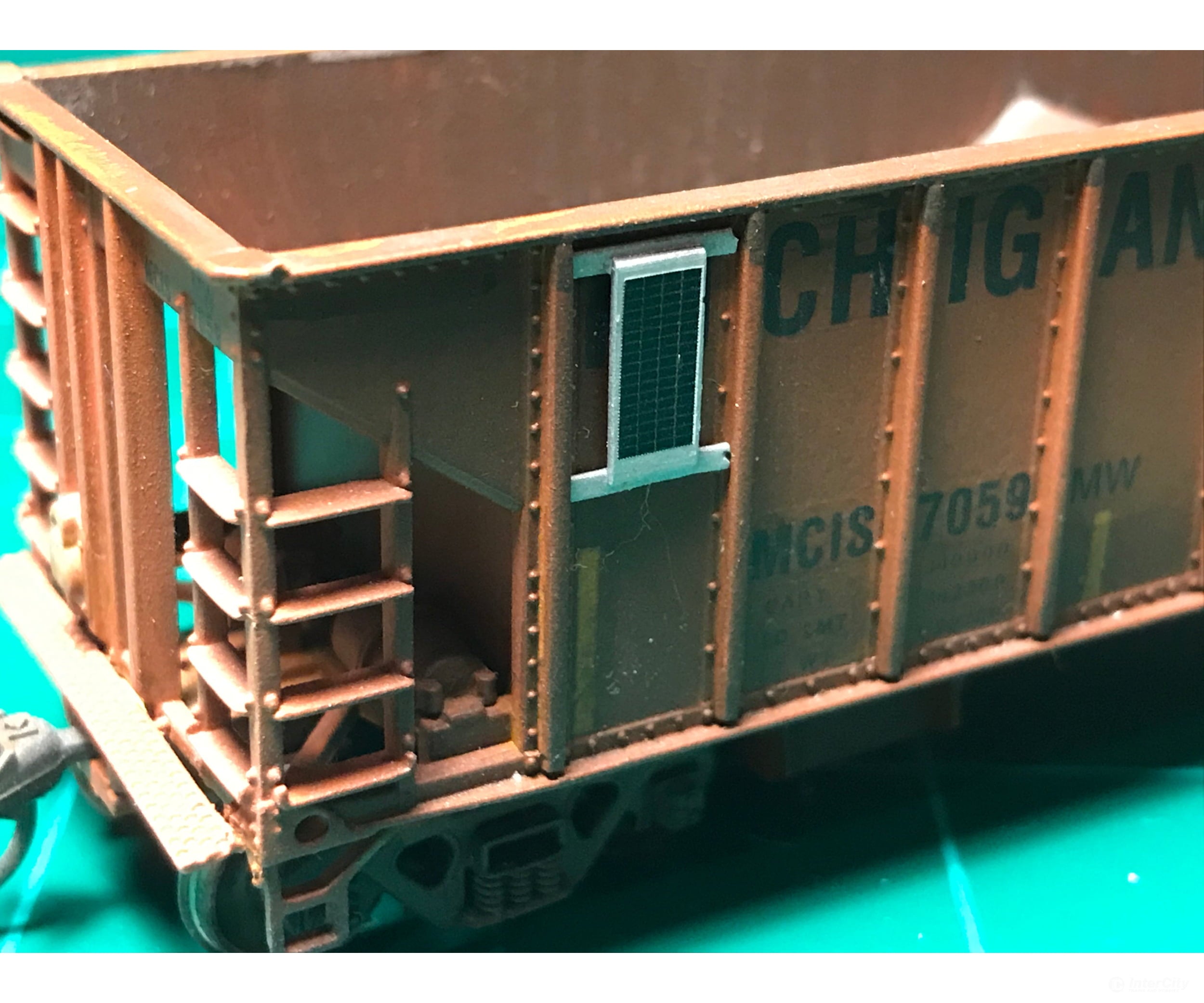 Mac Rail Mac-804 Ho Ballast Car Solar Panel Kit - Bnsf Version 1 ’Small’ Detailing Parts