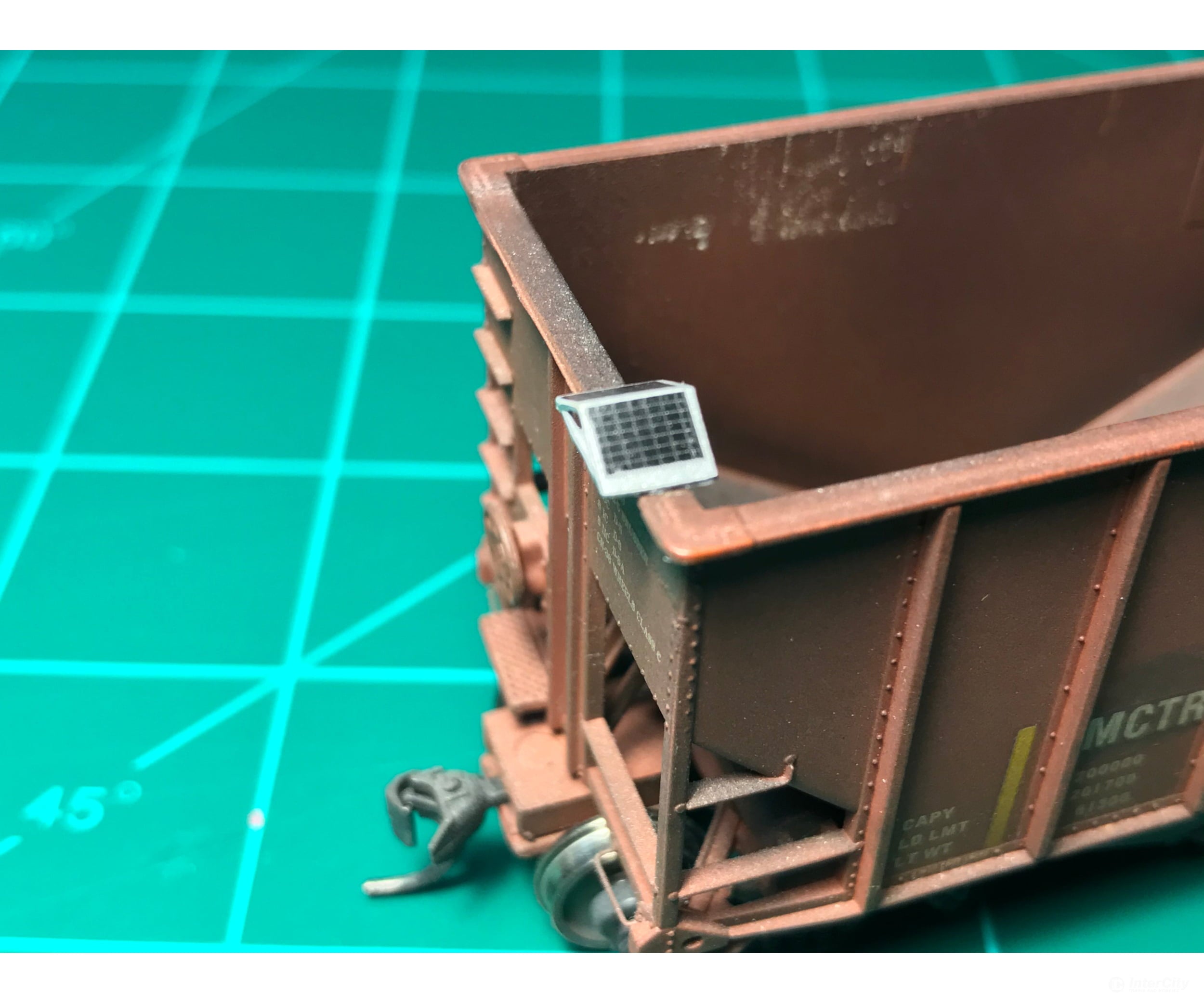 Mac Rail Mac-807 Ho Ballast Car Solar Panel Kit - Up Version 1 ’End’ Detailing Parts