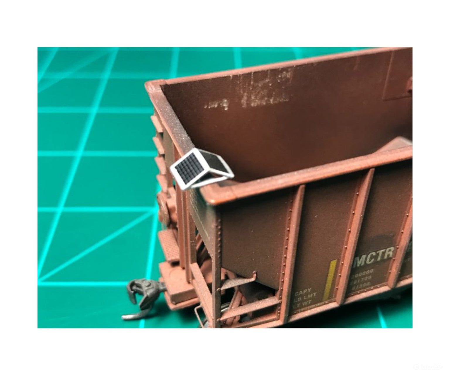 Mac Rail Mac-808 Ho Ballast Car Solar Panel Kit - Up Version 2 ’Top’ Detailing Parts