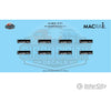 Mac Rail Mac-866 Ho Acses Nec Ptc Kit (4 Pack) Detailing Parts