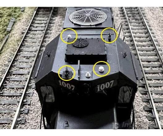 Mac Rail Mac-873 Ho Cn Ptc Antennas ’Bits N Bobs’ (2 Pair) Detailing Parts