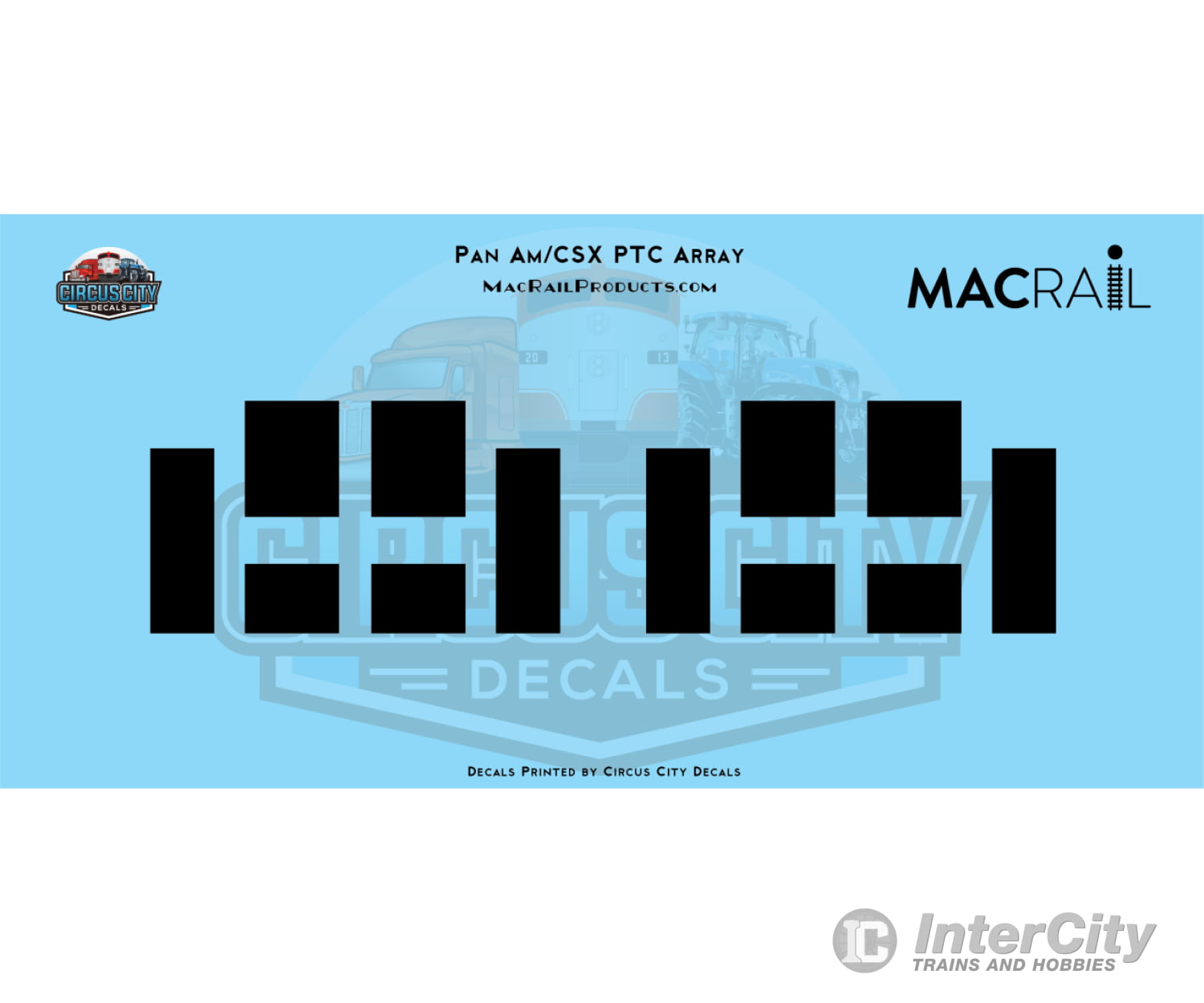 Mac Rail Mac-874 Ho Pan Am/Csxt Ptc Array (2 Pack) Detailing Parts