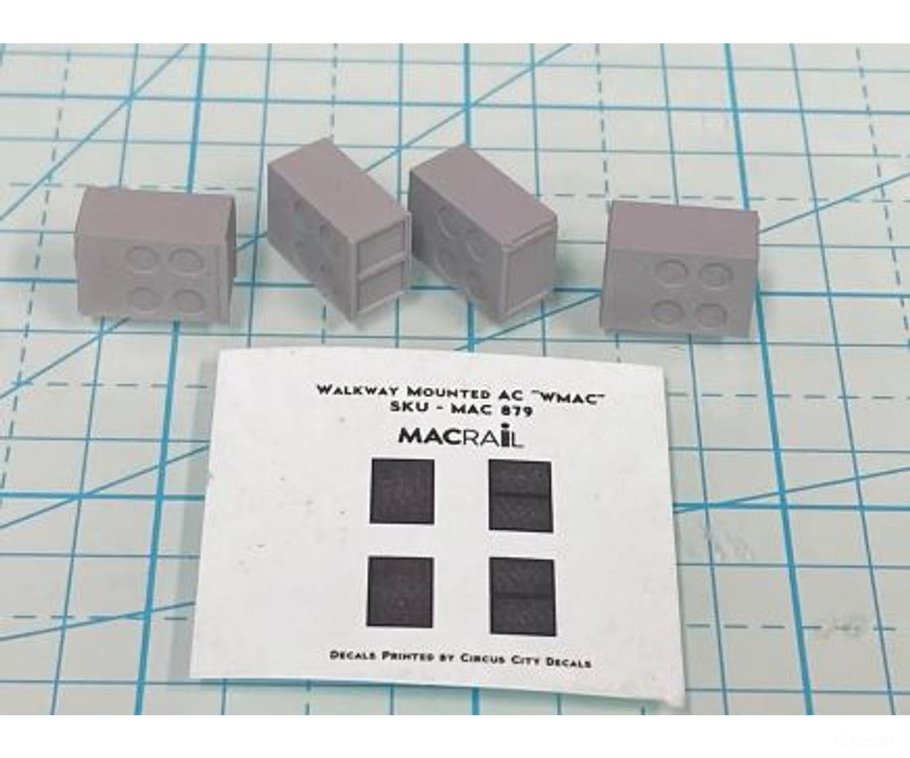 Mac Rail Mac-879 Ho Walkway Mounted A/C ’Wmac’ 4 Pack Detailing Parts