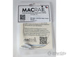 Mac Rail Mac-883 Ho Ptc Antenna - Long ’Track’ With Conduit White 4 Pack Detailing Parts