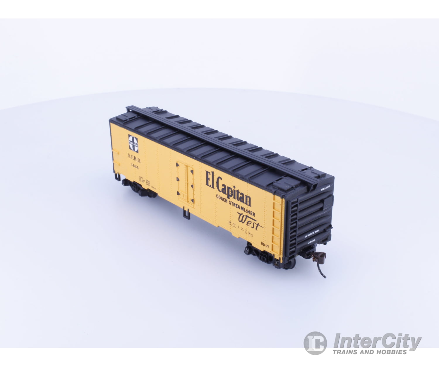 Mantua 733001 HO 41’ Steel Refrigerator Car Santa Fe (SF) 3464 Freight Cars