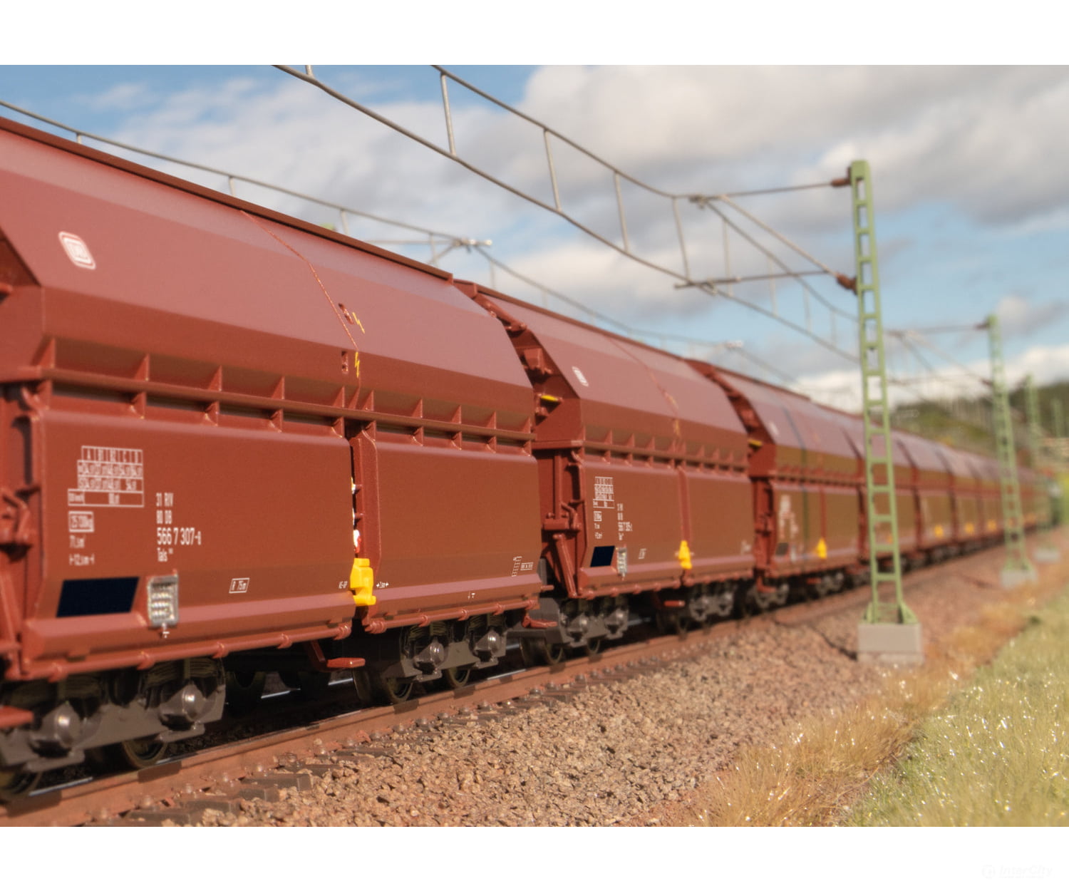 Marklin 00730 Ho Type Tals 968 Hinged Roof Car Display European Freight Cars