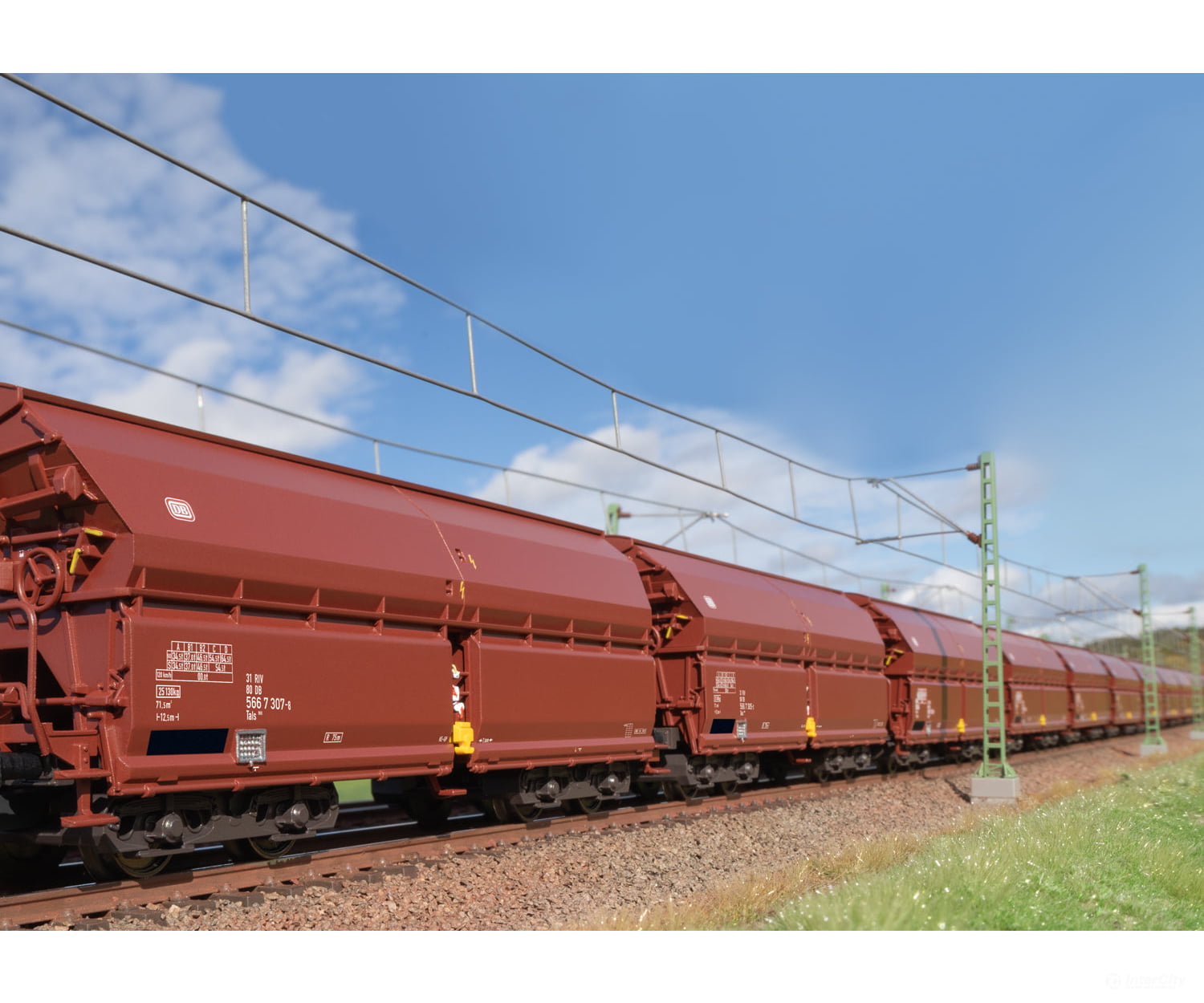 Marklin 00730 Ho Type Tals 968 Hinged Roof Car Display European Freight Cars