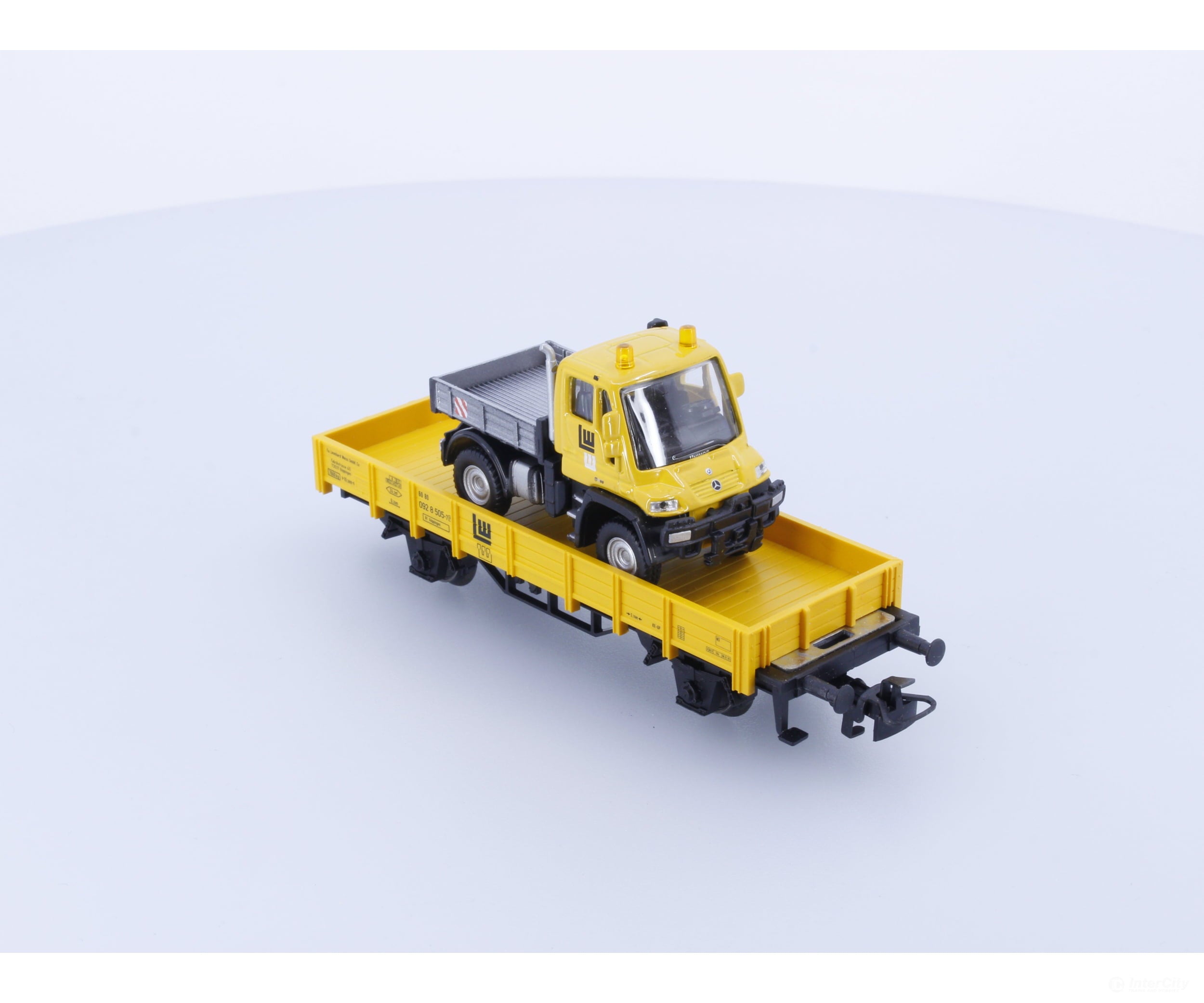 Marklin 00754-12 Ho Lw Wagon And Truck Set 092 8 505-7 European Freight Cars