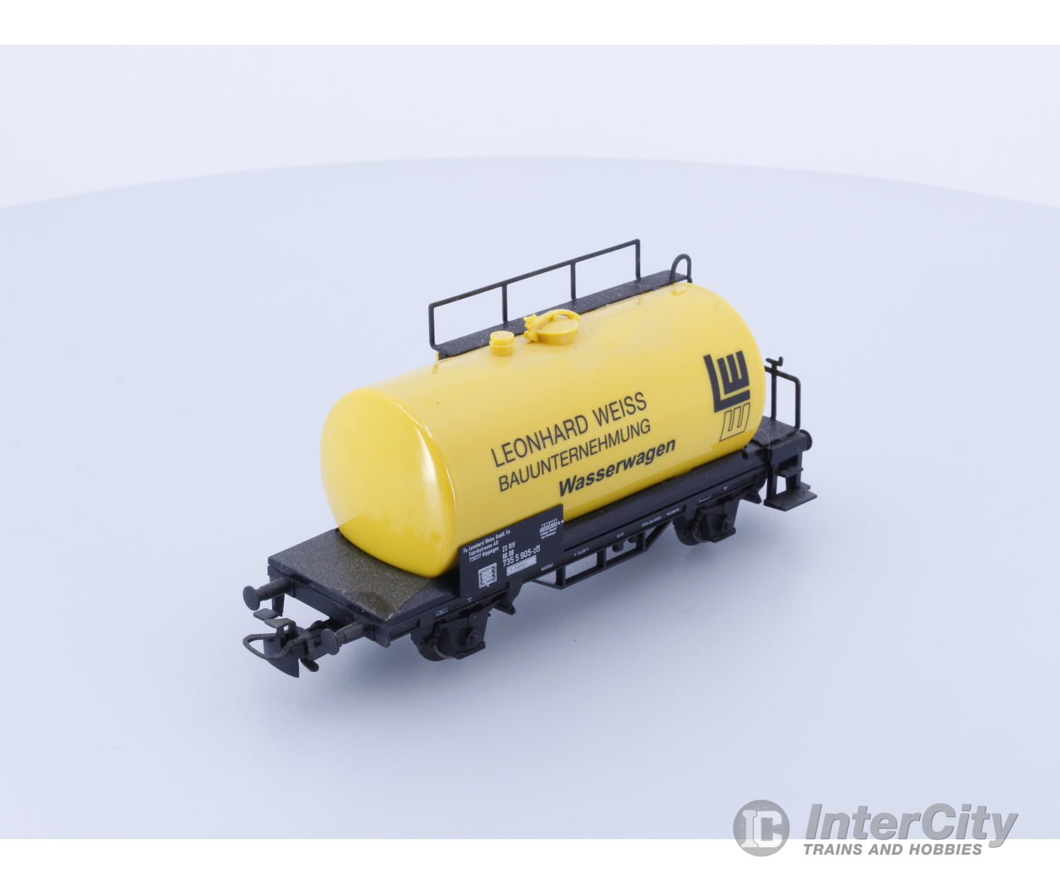 Marklin 00754-24 Ho Leonhard Weiss Bauunterehmung Water Wagon / Tank Car 735 5 905-2P European