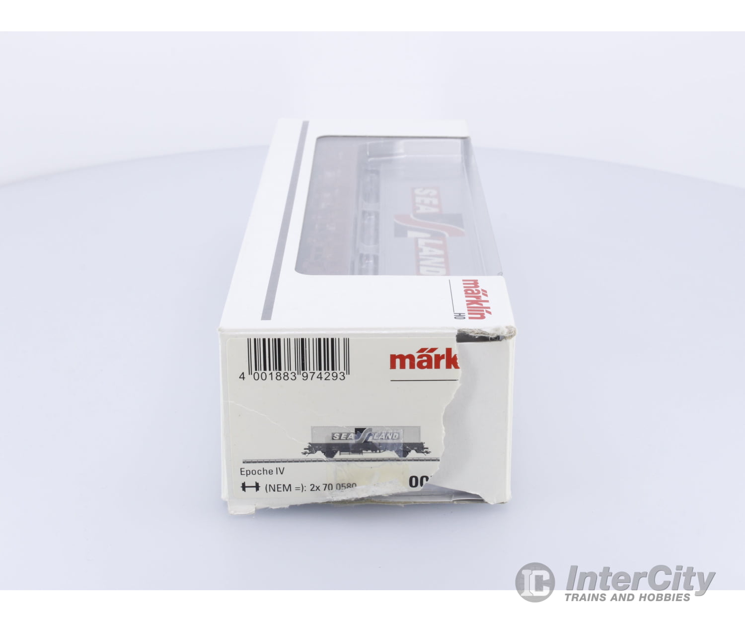 Marklin 00760-09 HO DB SeaLand Container Flat Car 457316 European Freight Cars