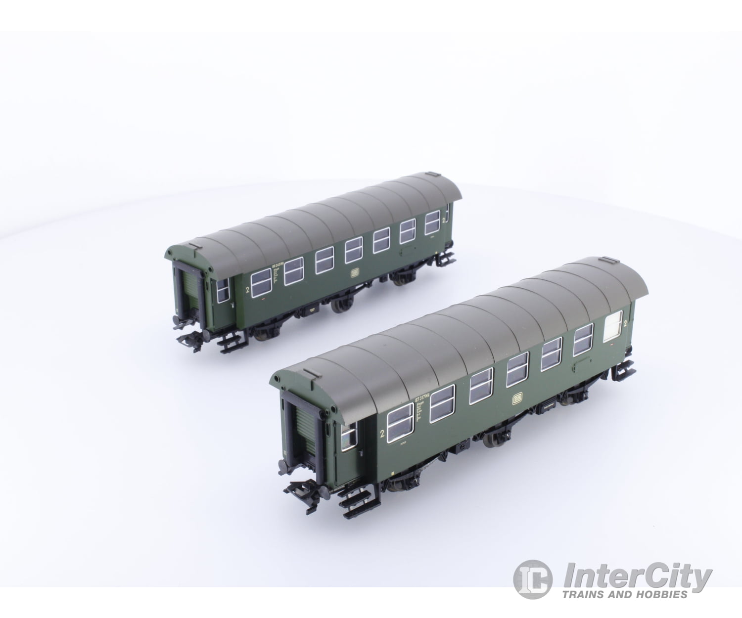 Marklin 00770-06 HO DB Twin 2nd Class Passenger Cars 87317 European Passenger Cars