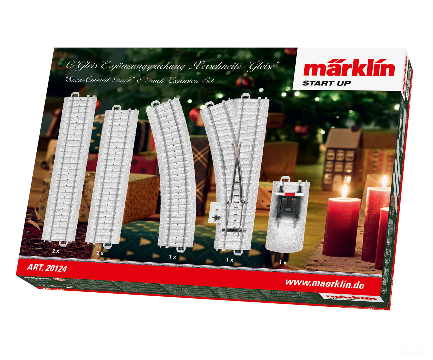 Marklin 20124 Ho Märklin Start Up Snow-Covered Track C Extension Set & Turnouts