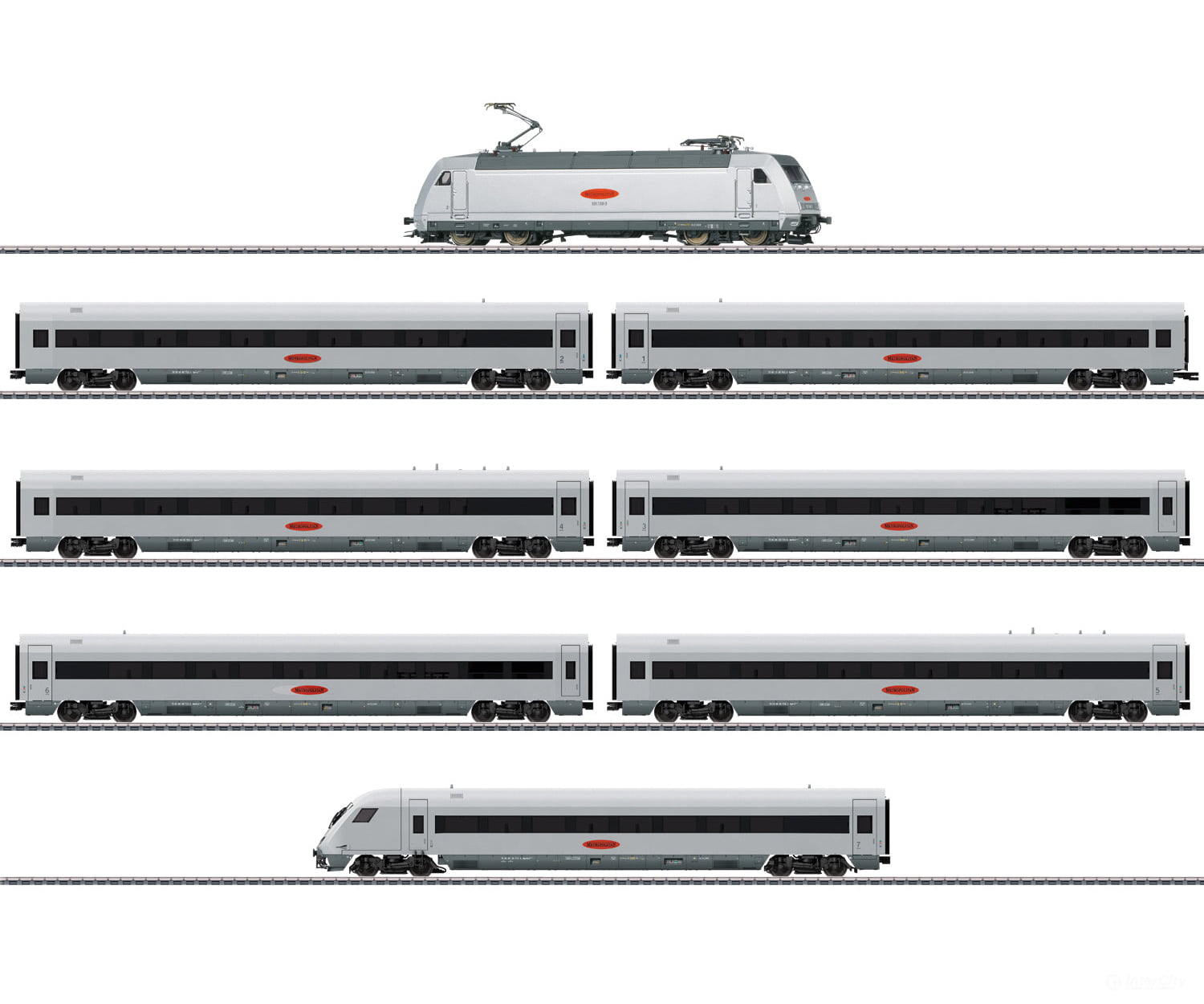 Marklin 26931 Ho Db Ag Metropolitan Express Train (Met) Set Starter & Sets