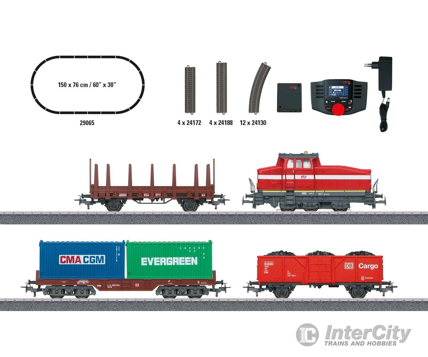 Marklin 29065 Ho Modern Switching Operations With A Dhg 500 Digital Starter Set & Train Sets