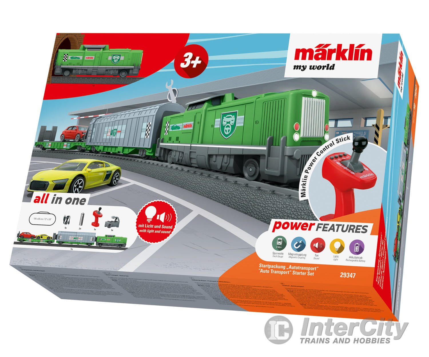 Marklin 29347 My World - Auto Transport Starter Set For Children Ages 3 And Above & Train Sets