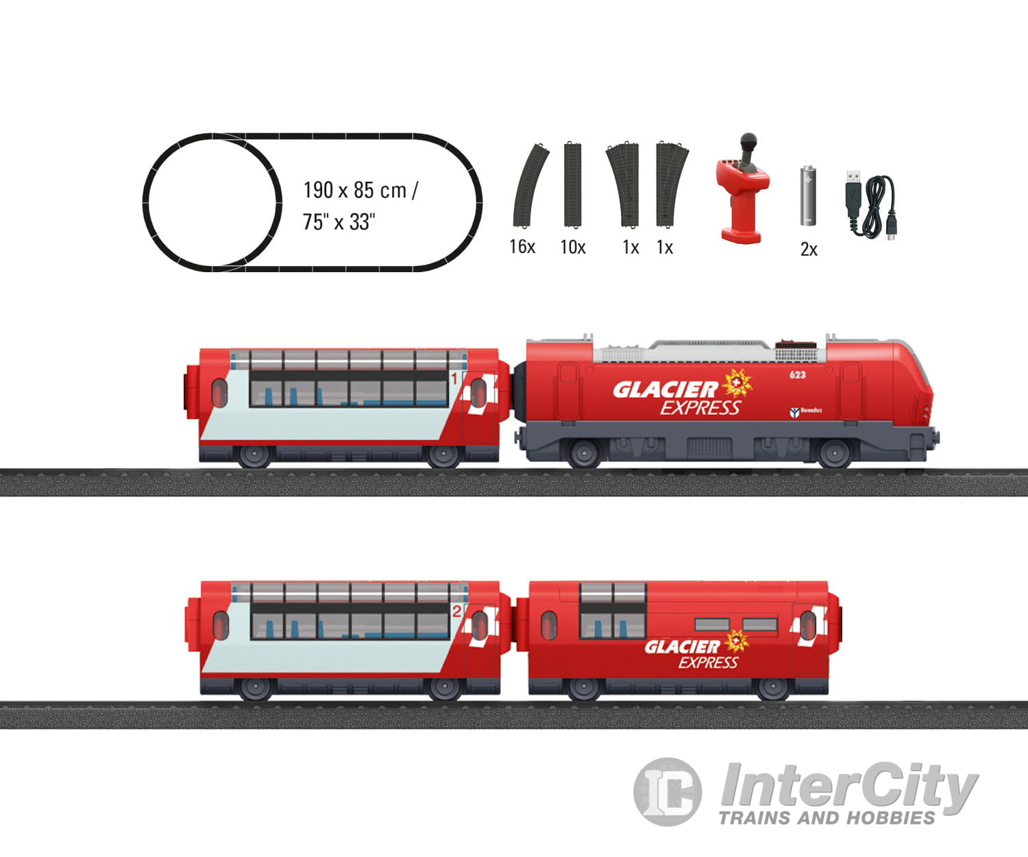 Marklin 29348 Marklin my world - "Glacier Express" Starter Set - Default Title (IC-MARK-29348)