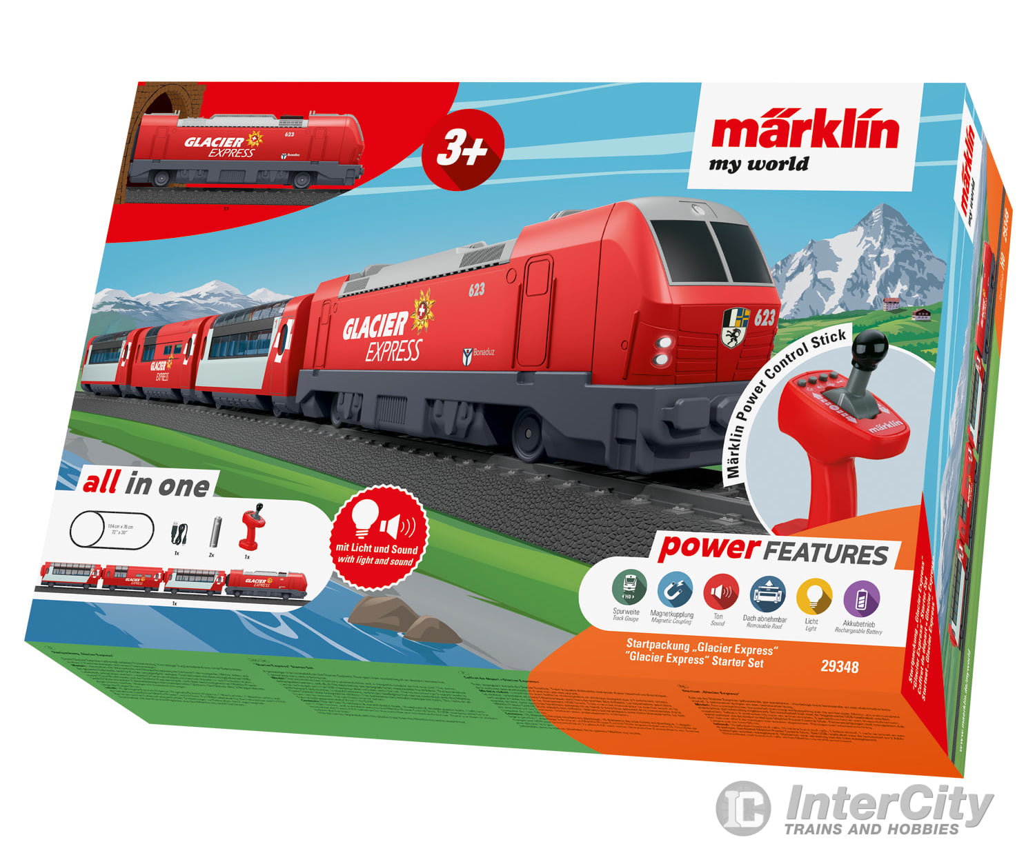 Marklin 29348 My World - Glacier Express Starter Set & Train Sets