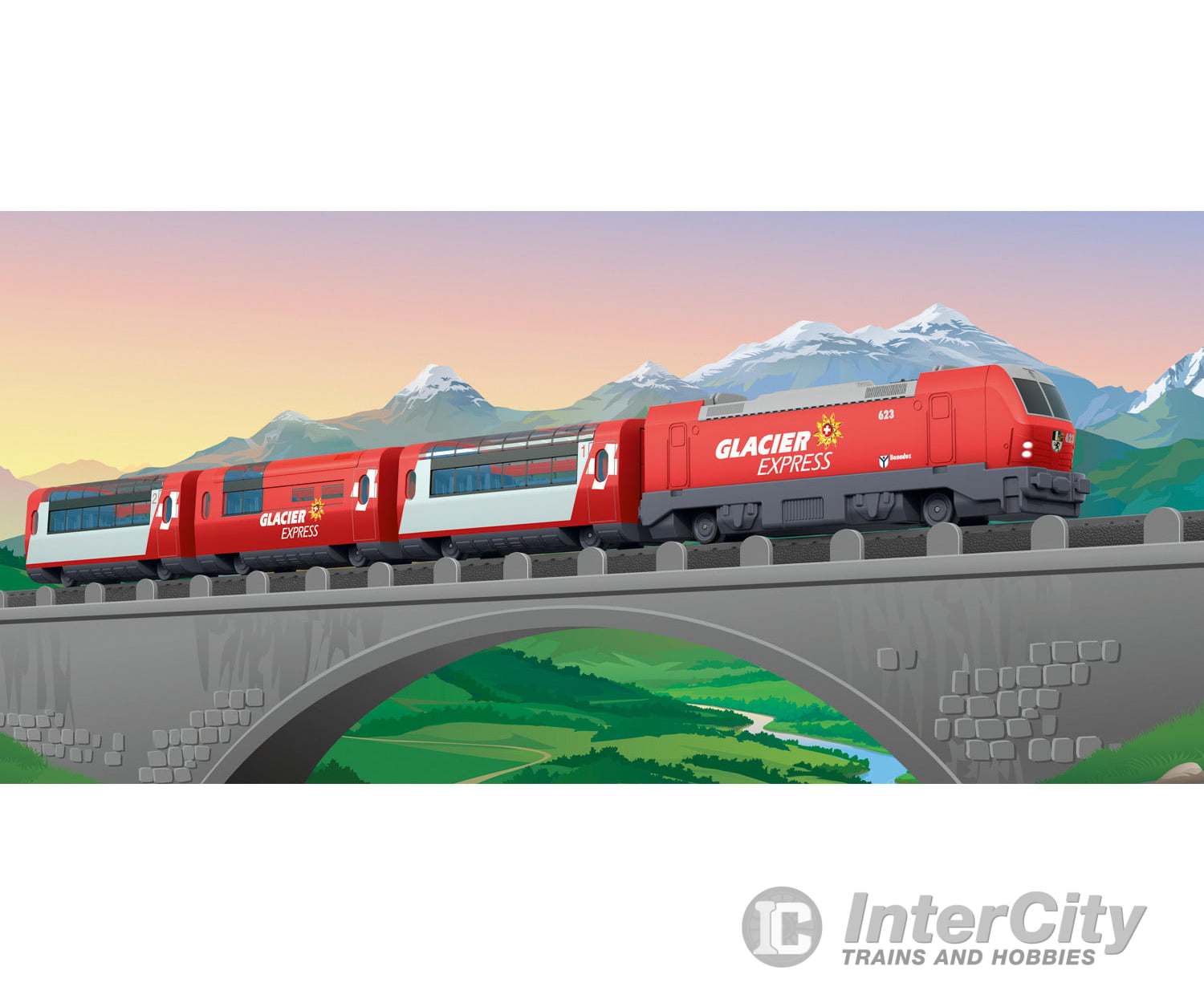 Marklin 29348 Marklin my world - "Glacier Express" Starter Set - Default Title (IC-MARK-29348)