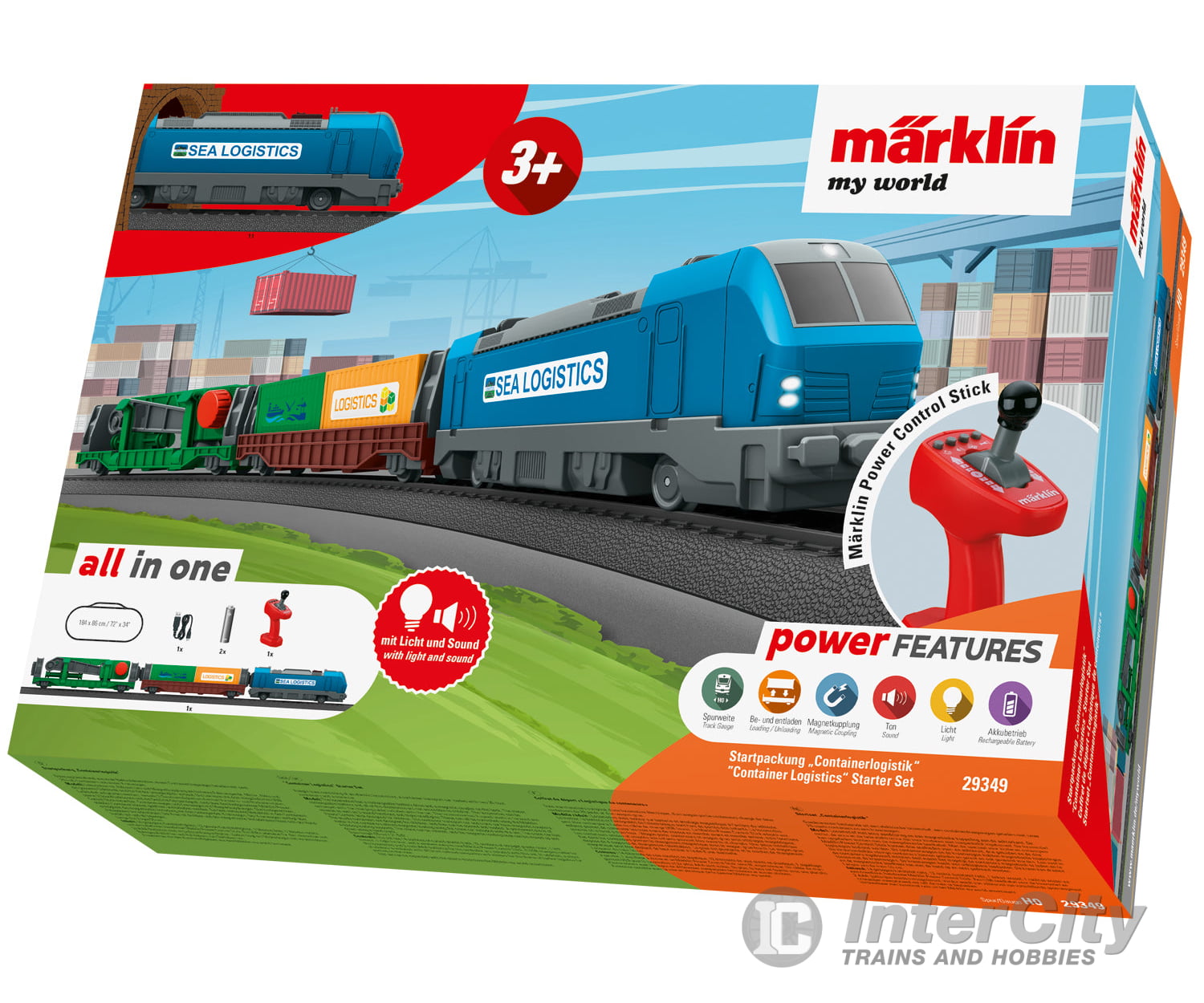 Marklin 29349 Ho Märklin My World - ’Container Logistics’ Starter Set Digital Sound & Train Sets