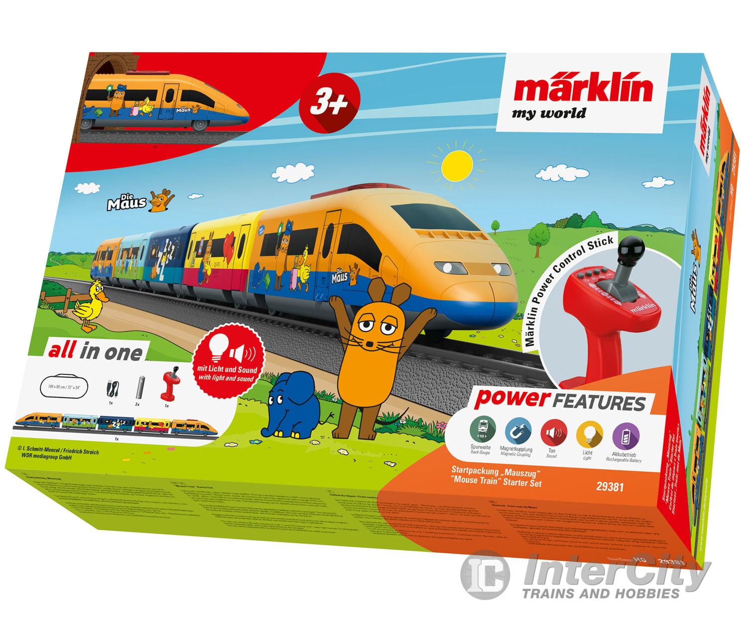 Marklin 29381 HO Märklin my world - ’Mouse Train’ Starter Set for Children Ages 3 and Above Digital Sound Starter &