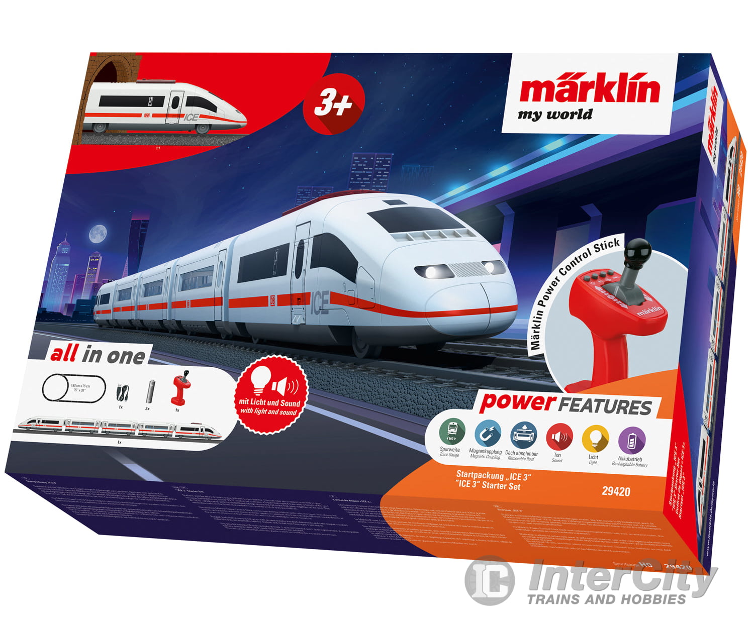 Marklin 29420 HO Märklin my world - ’ICE 3’’ Starter Set for Children Ages 3 and Above Digital Sound Starter & Train
