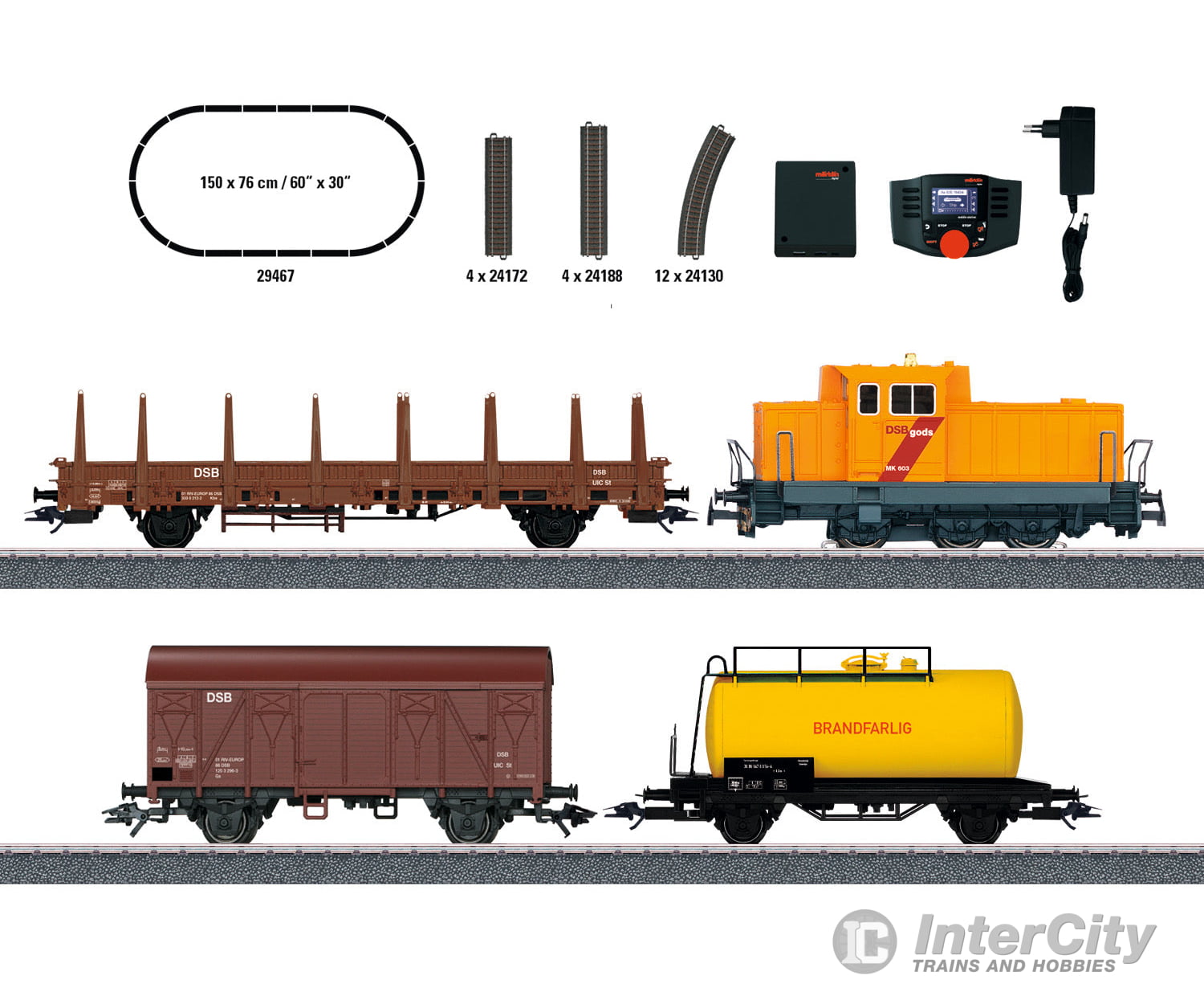 Marklin 29467 Danish Freight Train Digital Starter Set - Default Title (IC-MARK-29467)