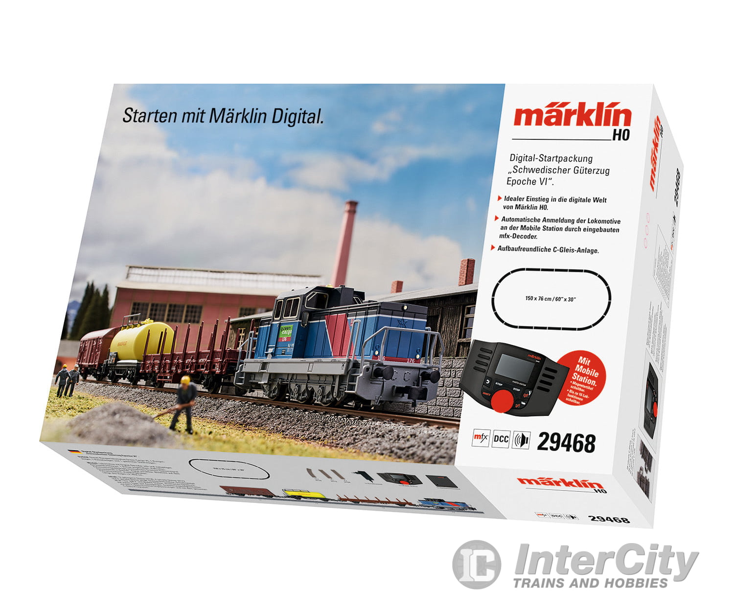 Marklin 29468 Era VI Swedish Freight Train Digital Starter Set - Default Title (IC-MARK-29468)