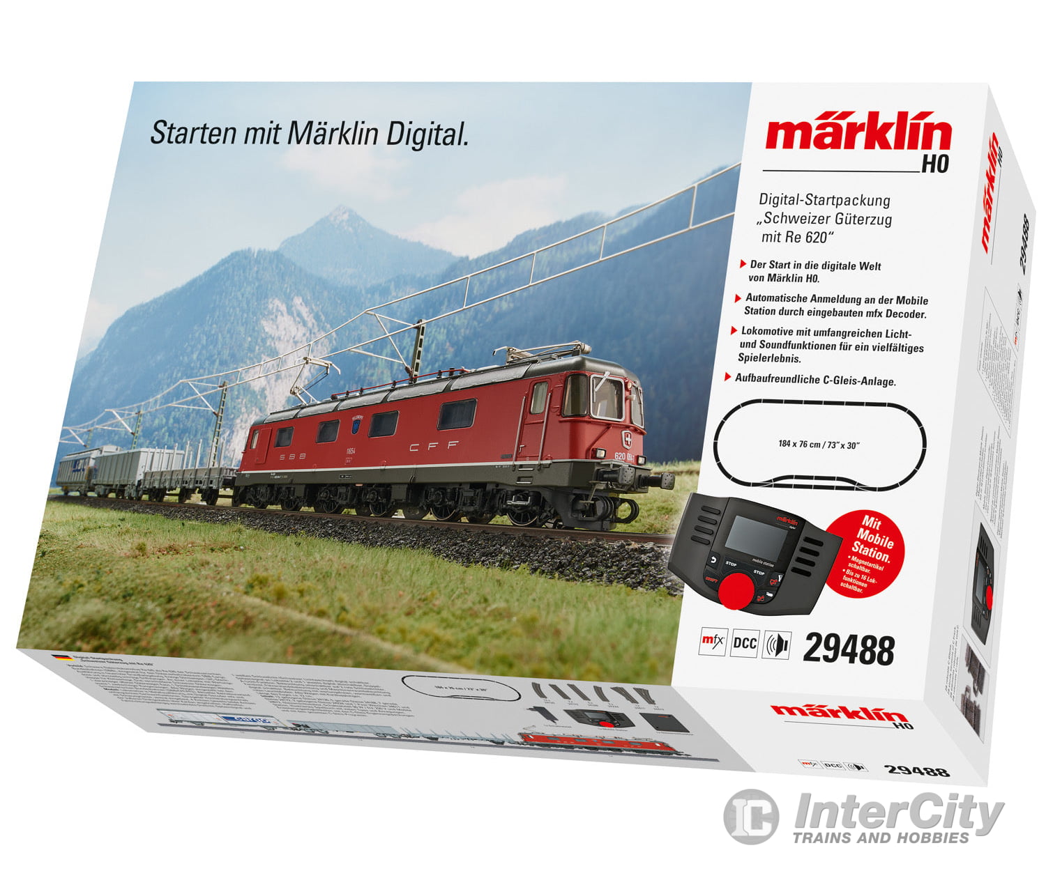Marklin 29488 SBB-CFF-FFS "Swiss Freight Train with a Class Re 620" Digital Starter Set - Default Title (IC-MARK-29488)