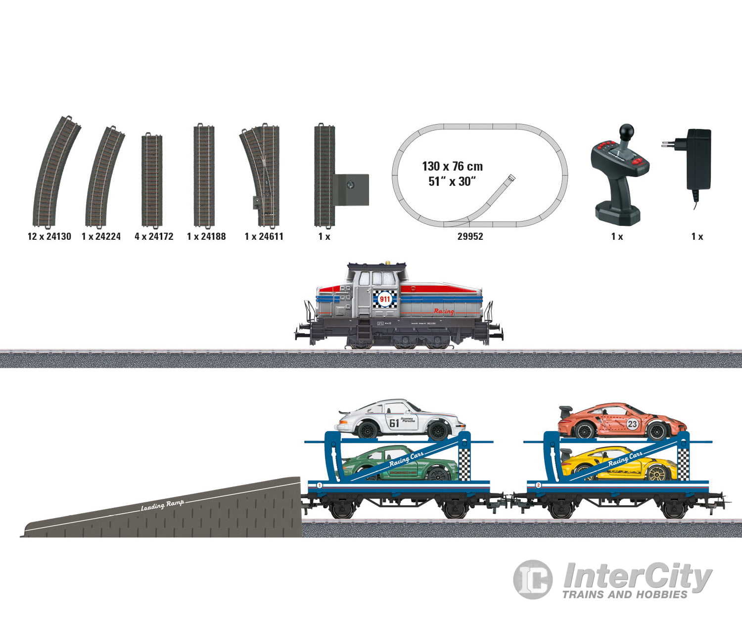 Marklin 29952 Marklin Start up - Auto Transport Train Starter Set - Default Title (IC-MARK-29952)