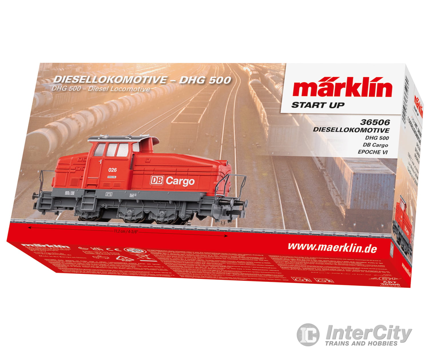 Marklin 36506 HO DB AG Märklin Start up - DB Cargo Class DHG 500 Diesel Locomotive Era VI MFX Digital Sound European