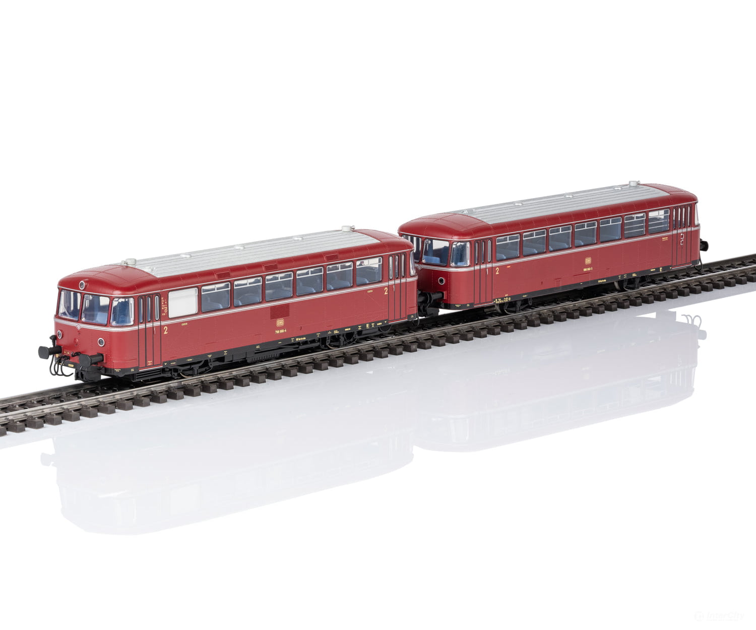 Marklin 38980 HO DB Class 798 Rail Bus with Class 998 Control Car MFX+ Digital Sound European Locomotives