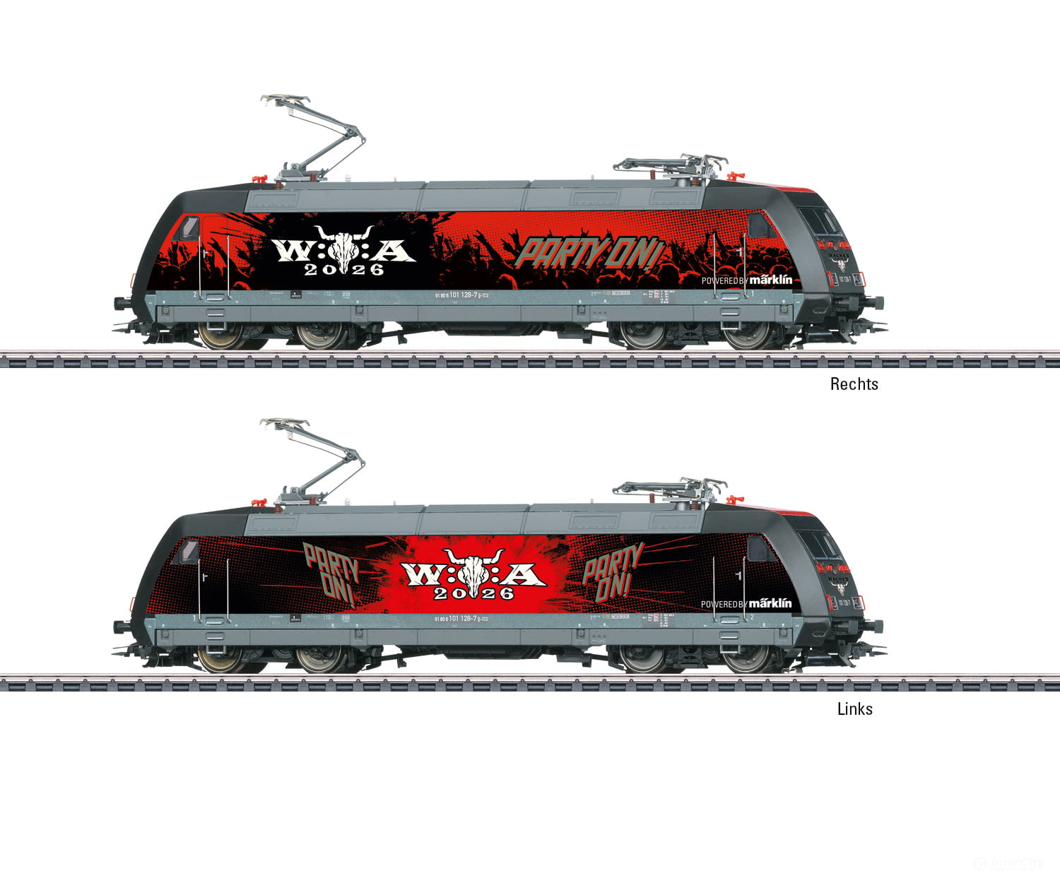 Marklin 39476 HO Class 101 W:O:A® Electric Locomotive MFX+ Digital Sound - European Locomotives