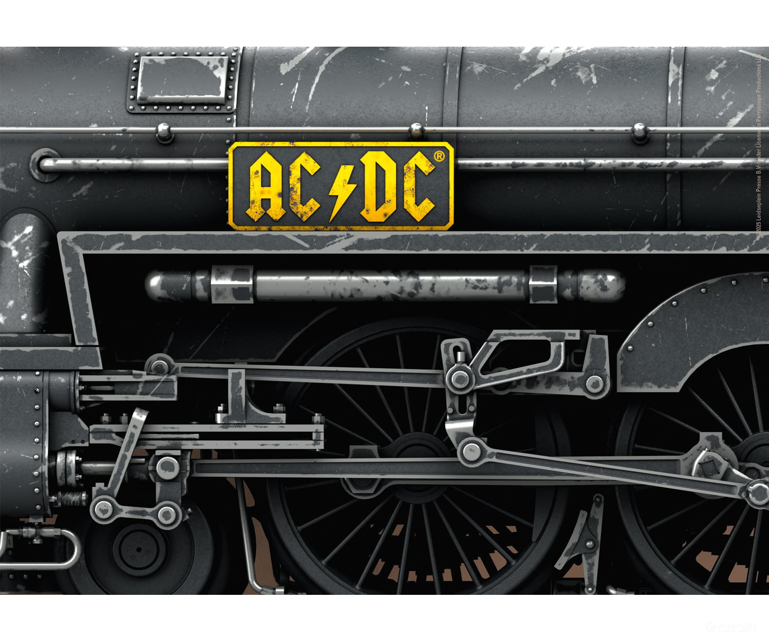 Marklin 39966 HO AC/DC ’Black Ice’ Steam Locomotive with a Tender (Marklin 3-Rail MFX + Digital Sound) European