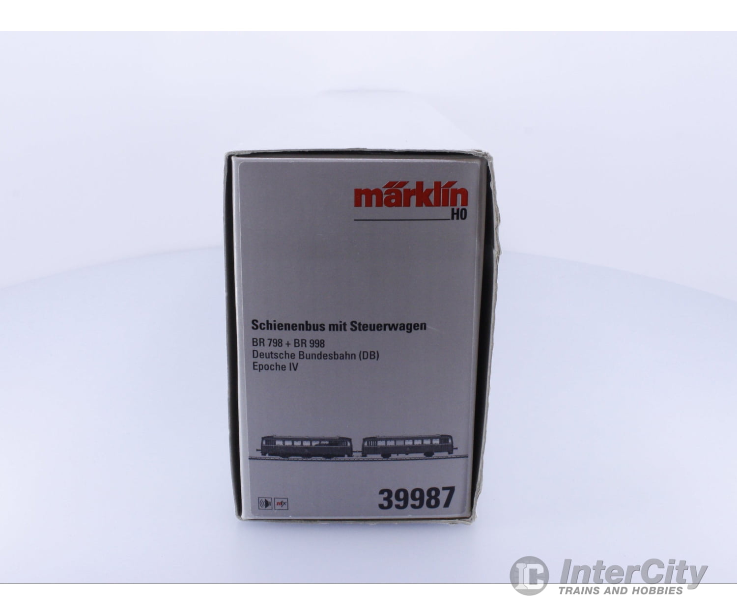 Marklin 39987 HO DB Rail Bus with a Control Car 798/998 MFX Digital Sound European Locomotives