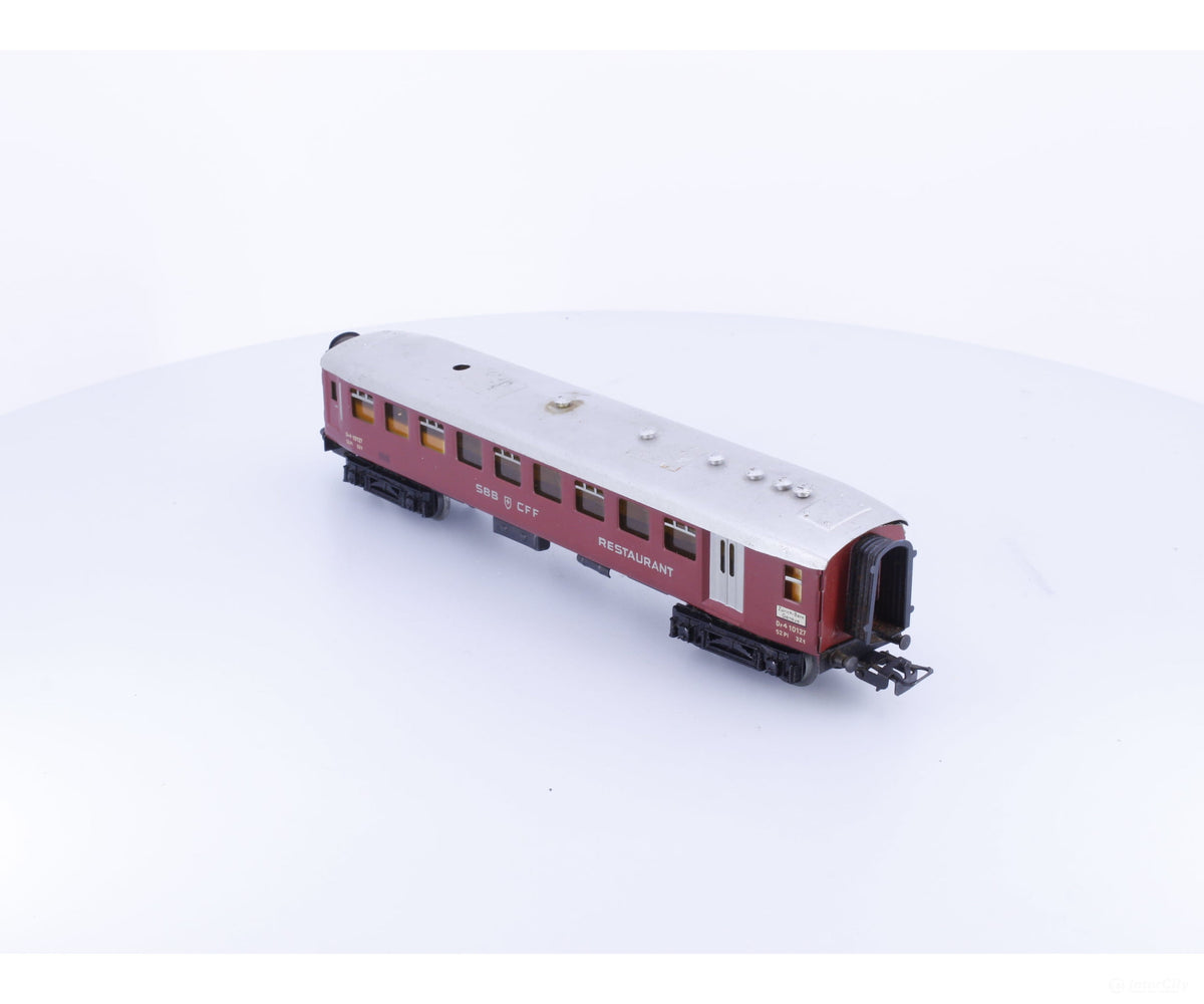 Marklin 4035 HO SBB-CFF-FFS Restaurant Car 10127 - European Passenger Cars