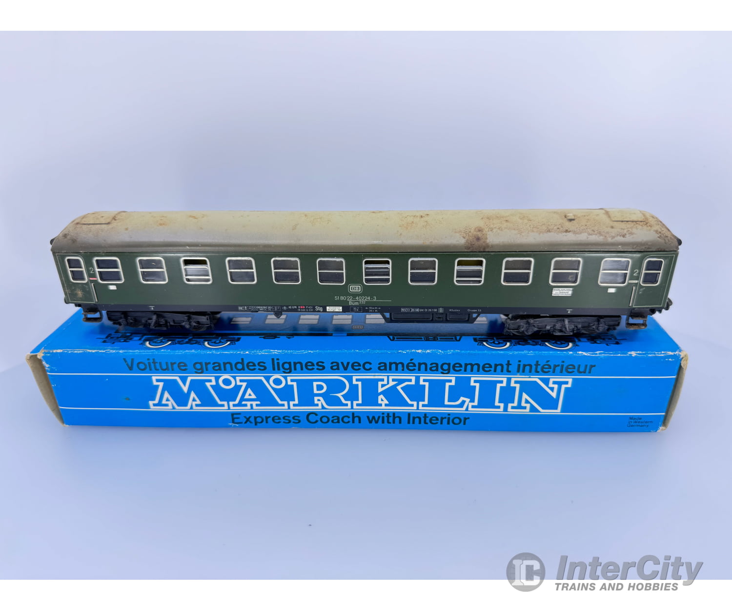 Marklin 4052 Ho Db 2Nd Class Compartment Car 51 80 22-40224-3 European Passenger Cars