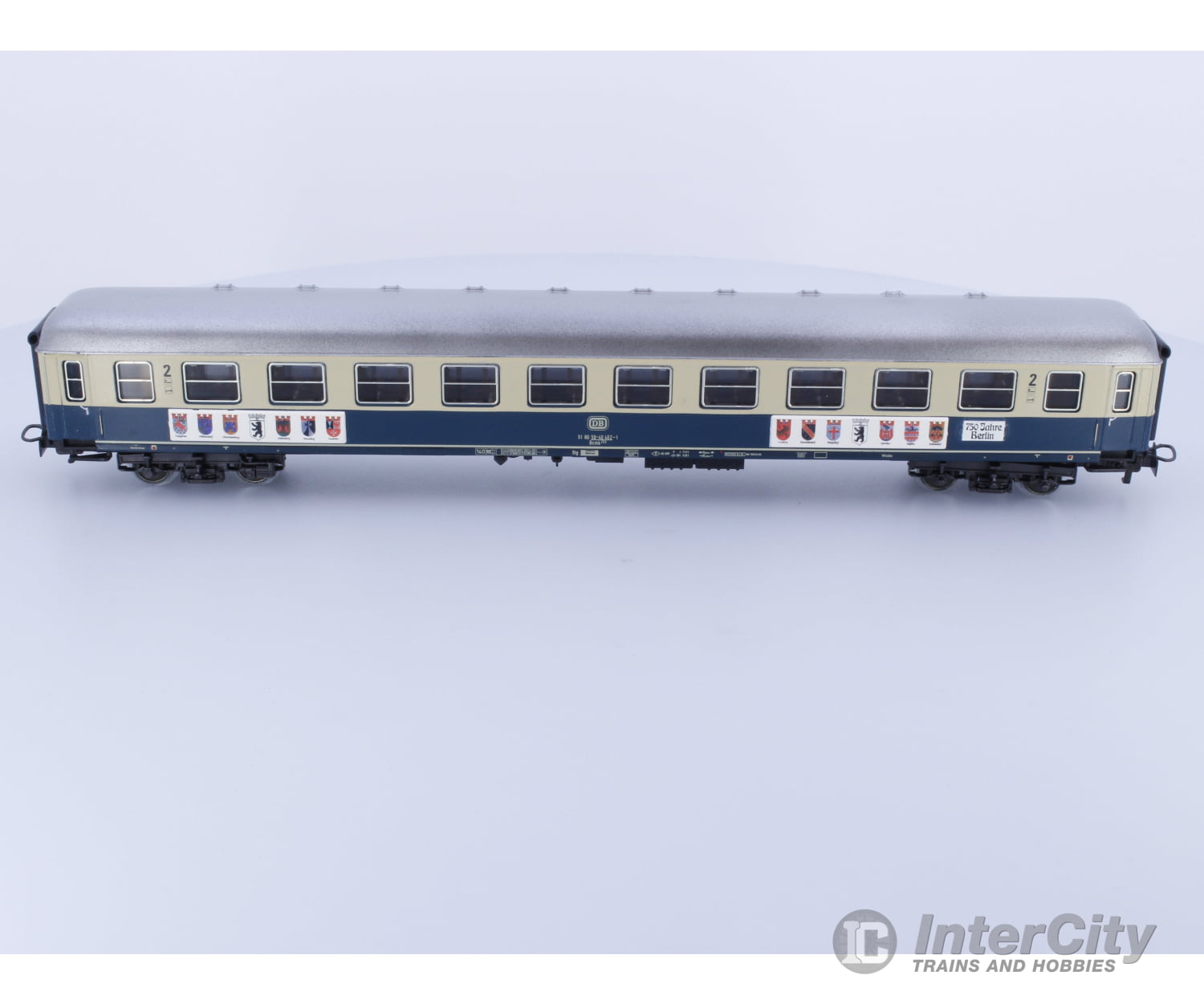 Marklin 4177A2 Ho Db Passenger Wagon ’750 Jahre Berlin’ In Blue/Beige 51 80 59-40 402 1