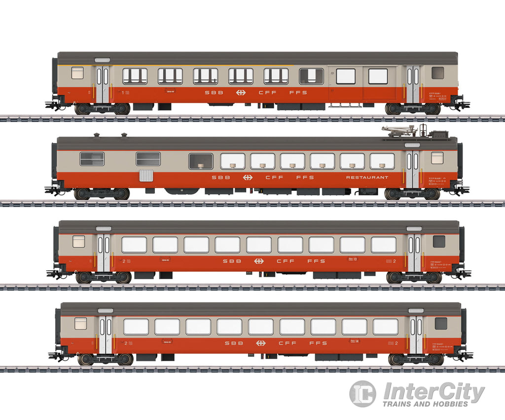 Marklin 42190 Ho Sbb-Cff-Ffs Swiss Express Passenger Car Set European Cars