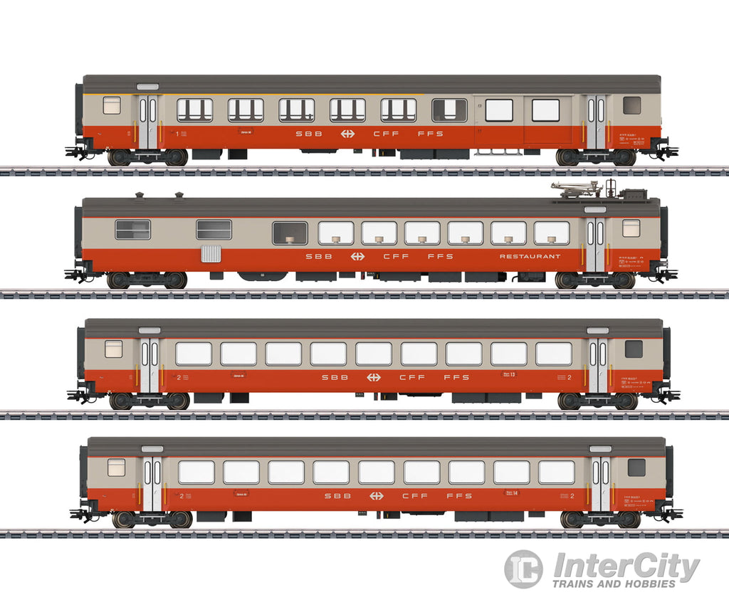 Marklin 42190 Ho Sbb-Cff-Ffs Swiss Express Passenger Car Set European Cars