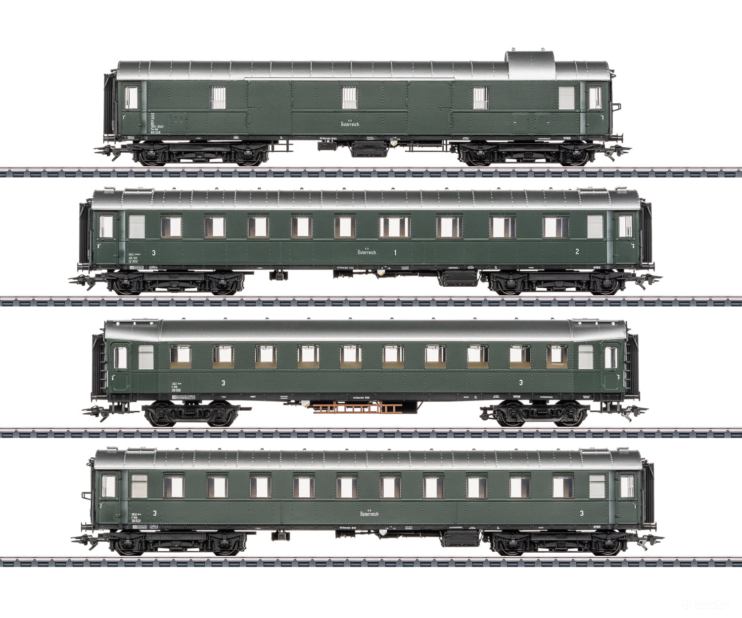 Marklin 42525 HO OBB Passenger Car Set for Steam Locomotive 12.11 - (Marklin Surprise Announcement) - European