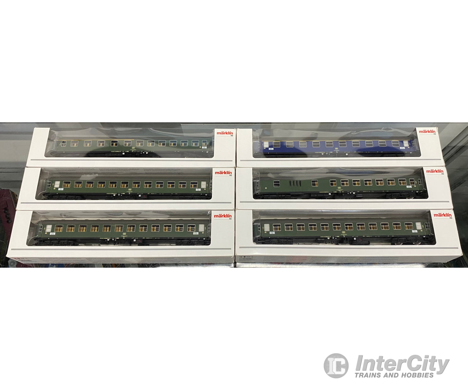 Marklin 42912 HO DB 6 Piece Interzone Express Passenger Car Set European Passenger Cars