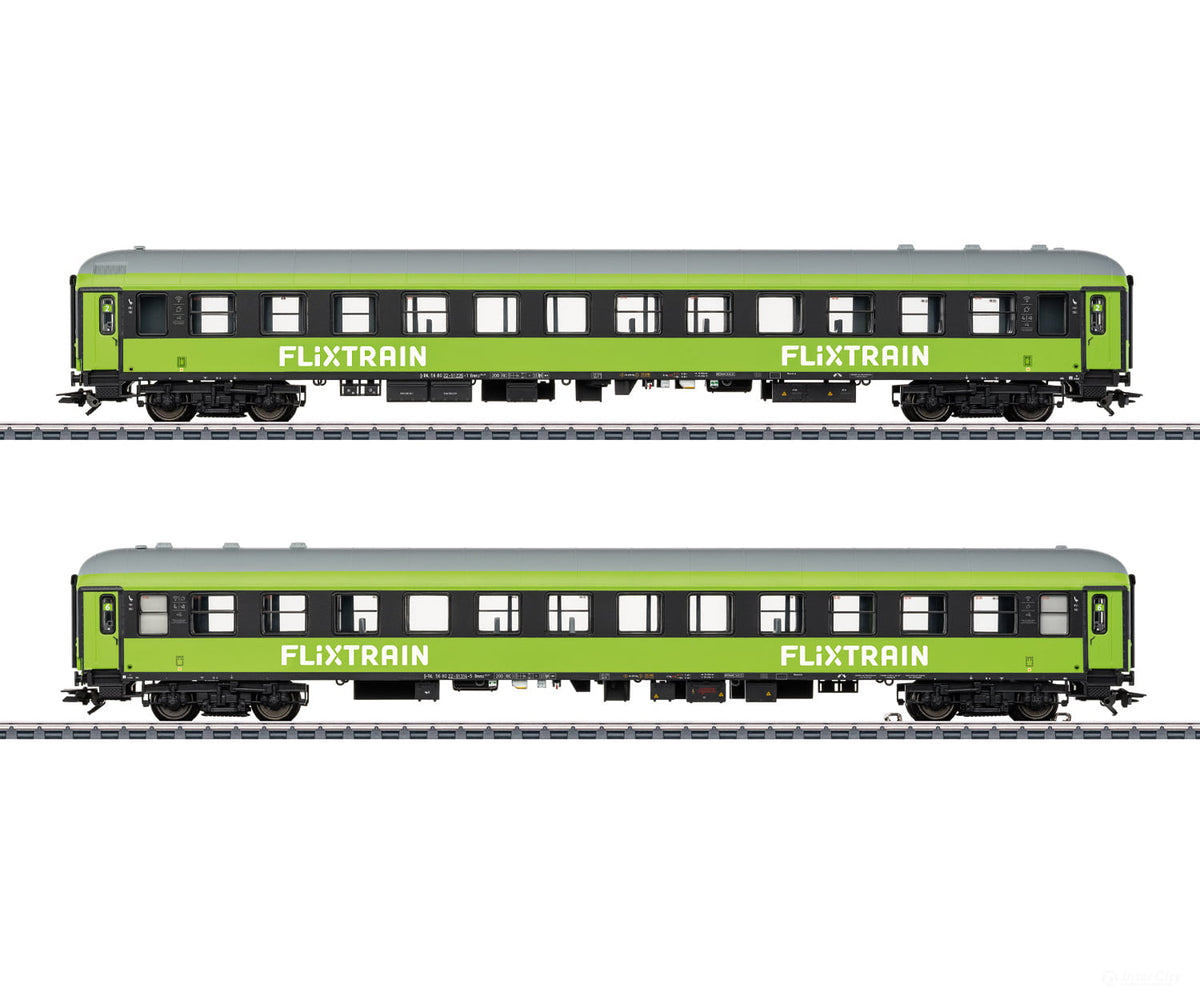 Marklin 42958 HO ’FlixTrain’ Express Train Car Set 2 (MHI Exclusive Item) - European Passenger Cars