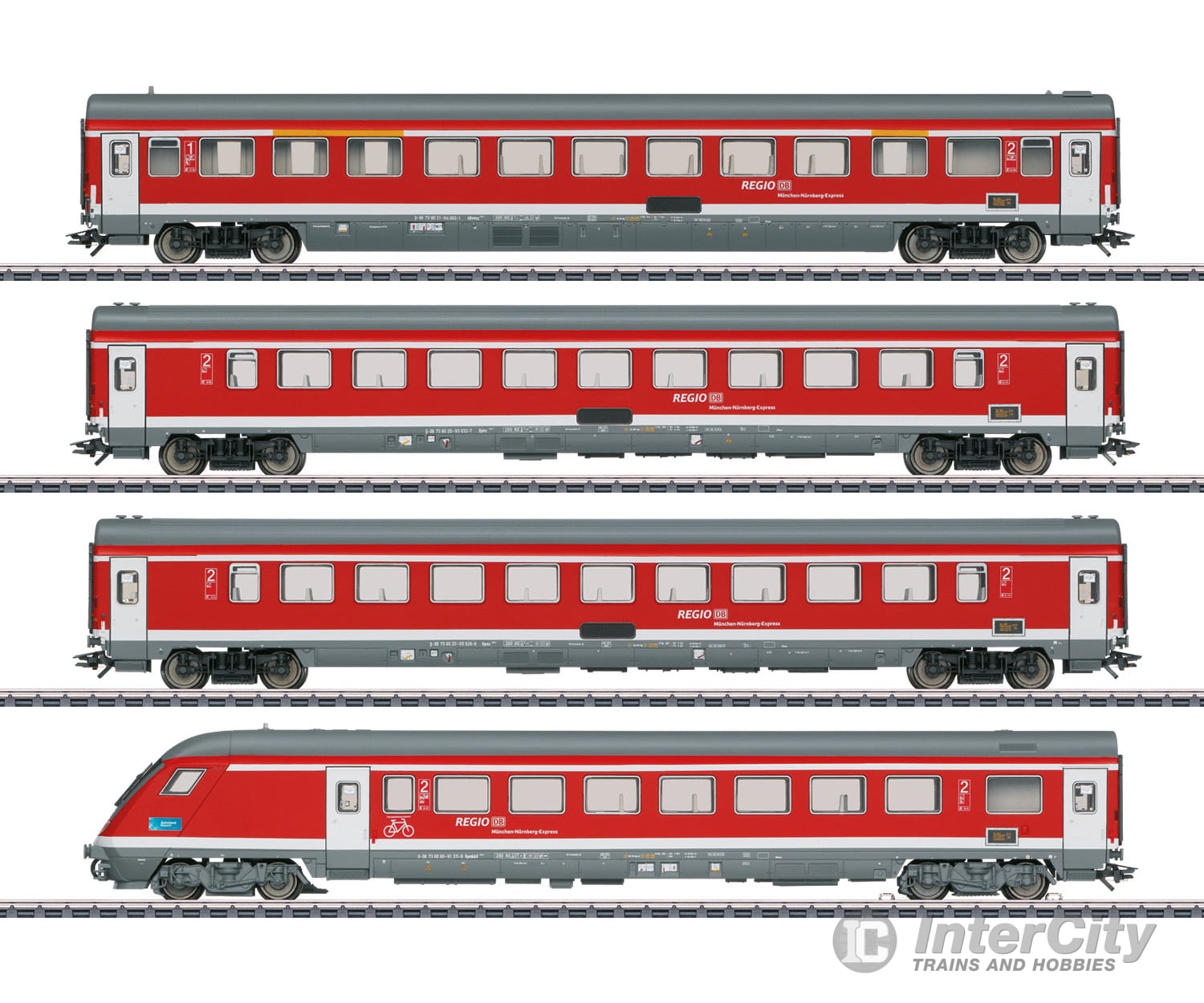 Marklin 42988 DB AG "Munich-N&uuml;rnberg Express" Passenger Car Set 1 - Default Title (IC-MARK-42988)