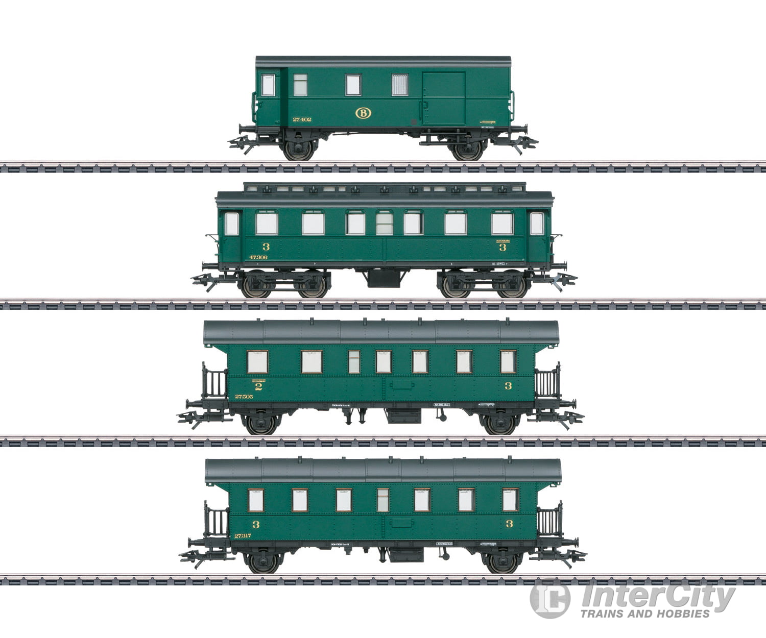 Marklin 43054 SNCB Passenger Car Set to Go with the Class 81 - Default Title (IC-MARK-43054)