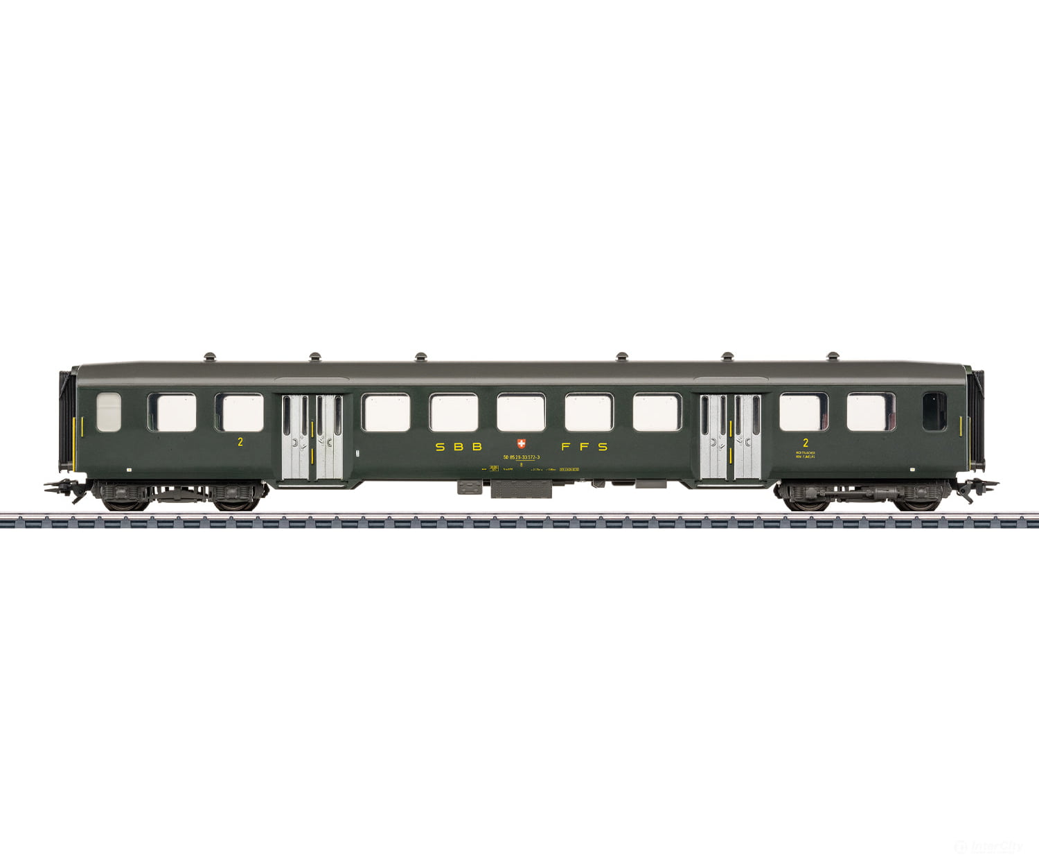 Marklin 43373 HO SBB-CFF-FFS Lightweight Steel Passenger Car 2nd Class European Passenger Cars